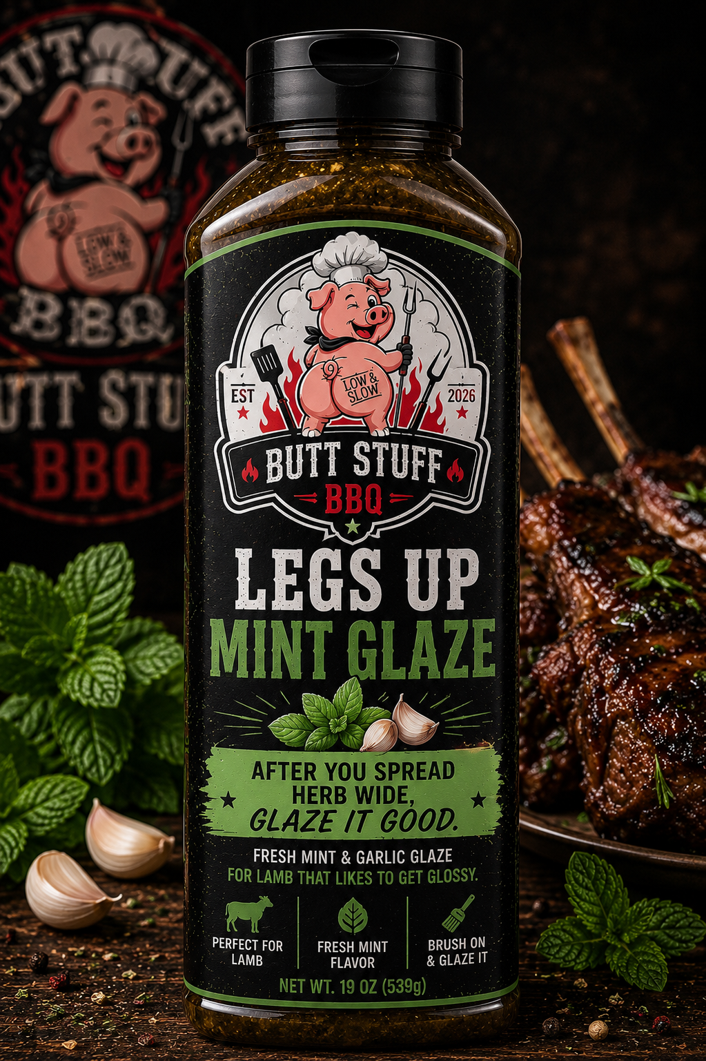 Legs Up Mint Glaze bottle