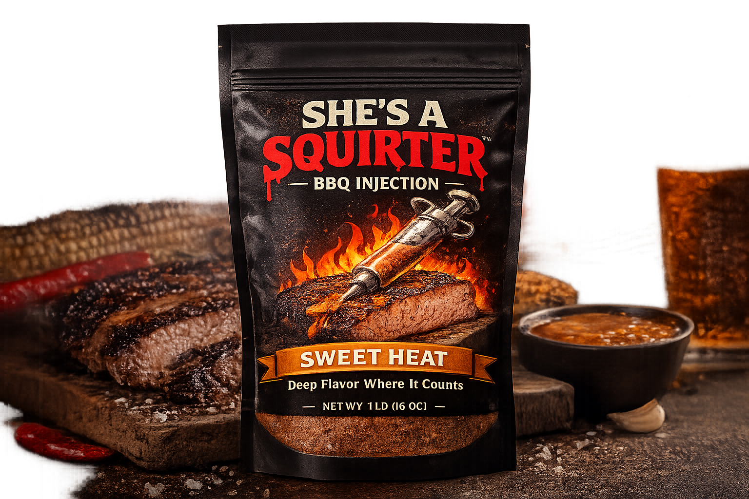 She's a Squirter — Sweet Heat injection bottle